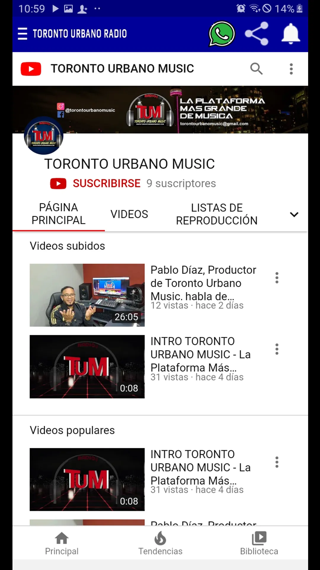 Toronto Urbano Music Radio | Indus Appstore | Screenshot