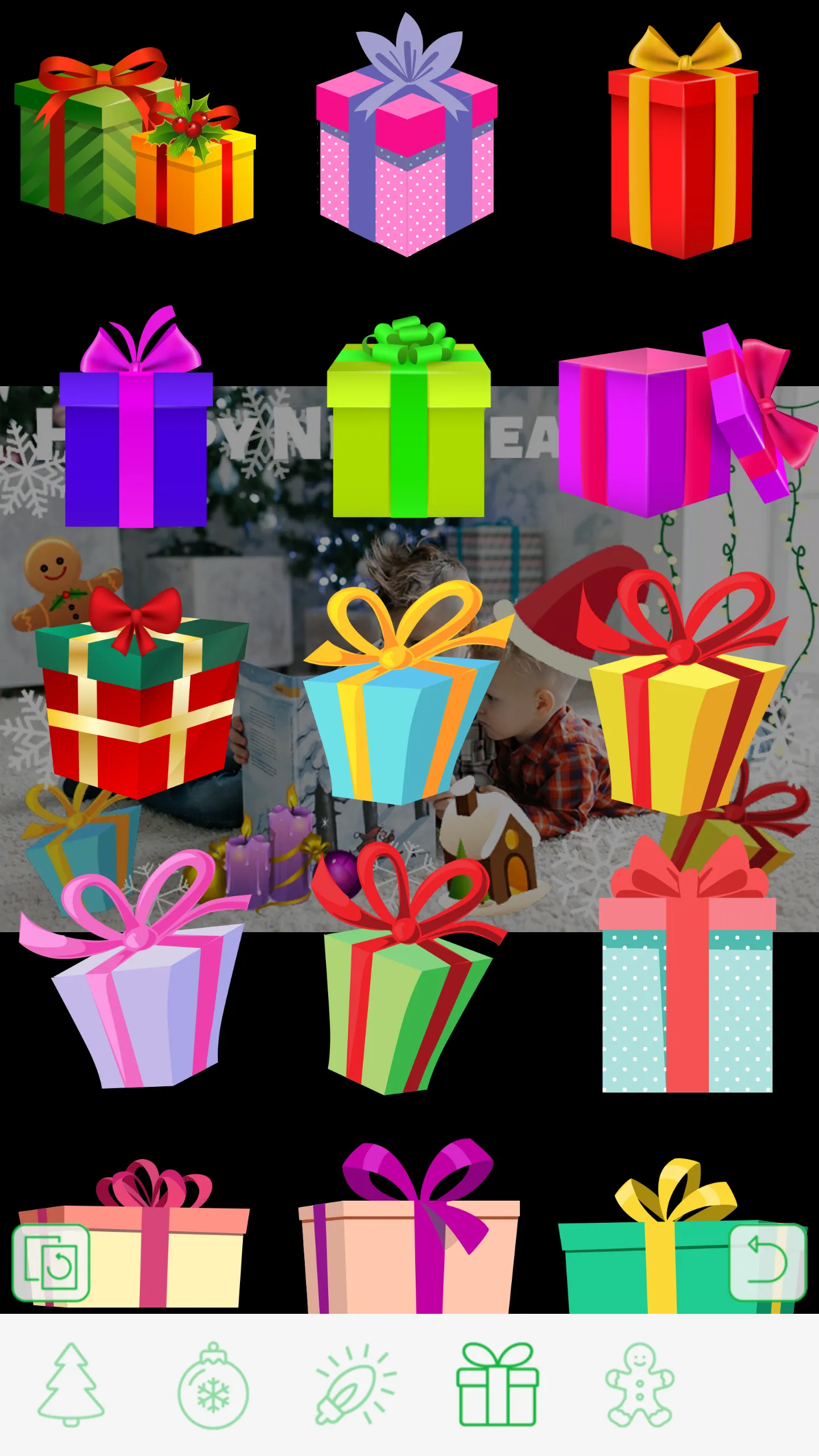 Christmas Photo Stickers | Indus Appstore | Screenshot