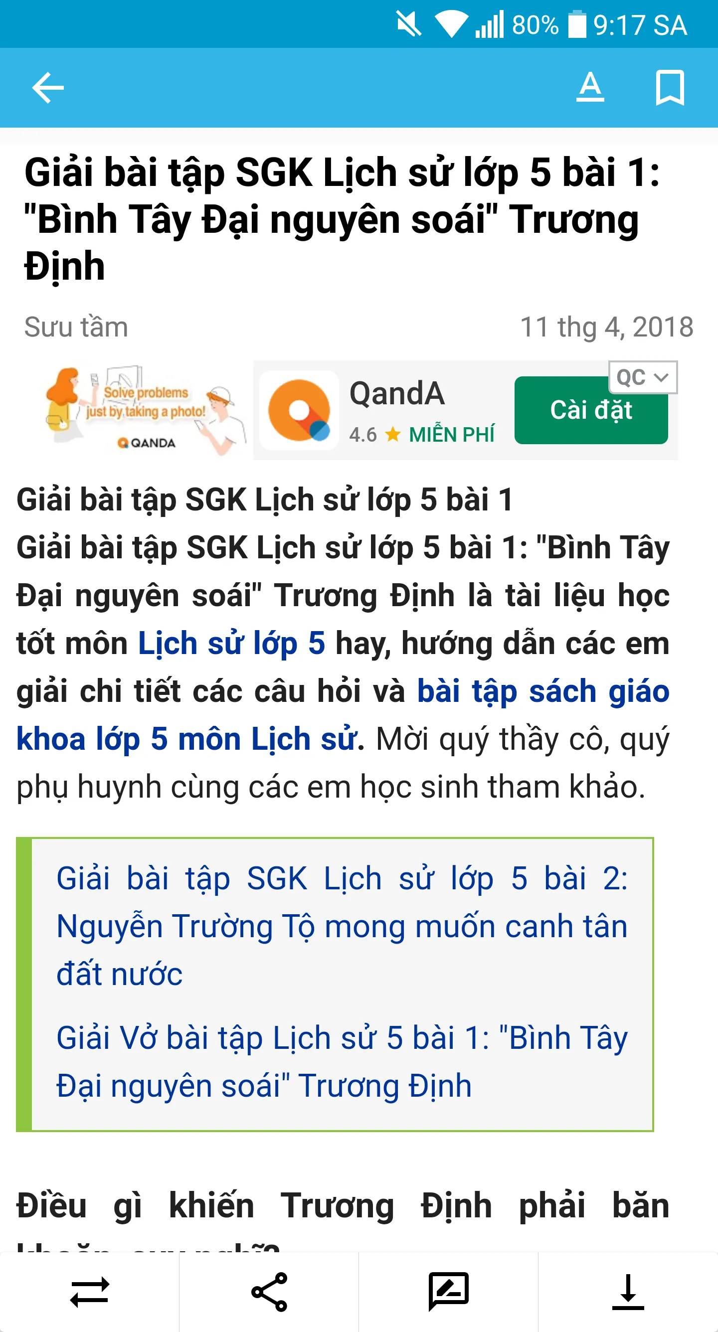 Giải bài tập | Indus Appstore | Screenshot