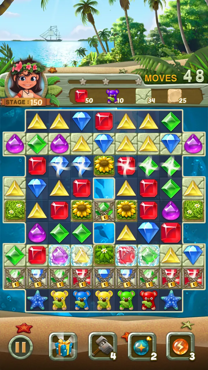 Paradise Jewel: Match 3 Puzzle | Indus Appstore | Screenshot