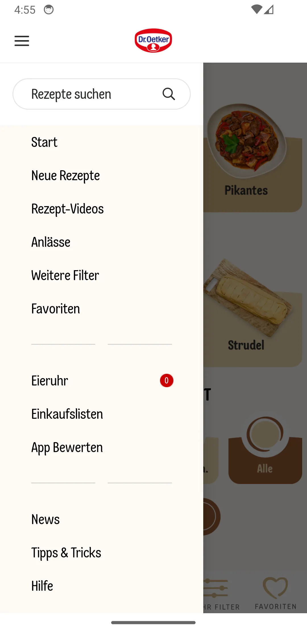 Dr. Oetker Rezeptideen | Indus Appstore | Screenshot