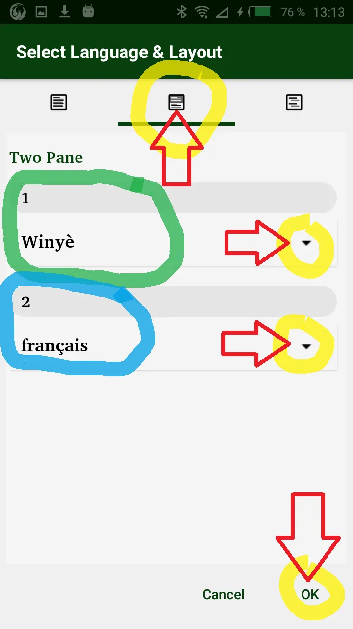 Winye français English | Indus Appstore | Screenshot