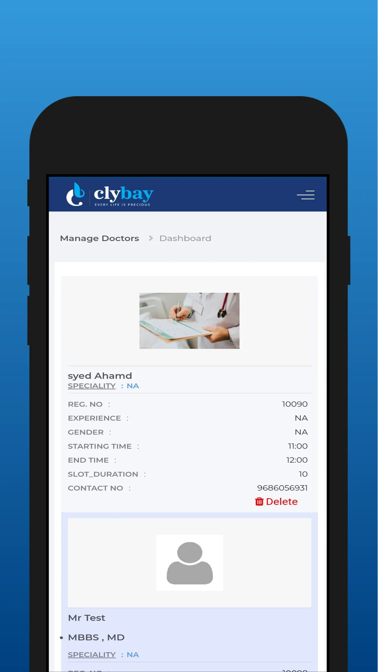 Clybay Clinic | Indus Appstore | Screenshot