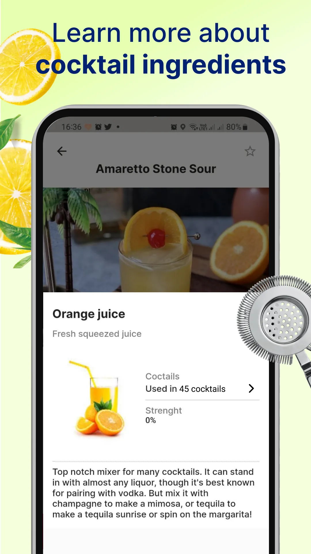 Cocktail Recipes Mixology App | Indus Appstore | Screenshot