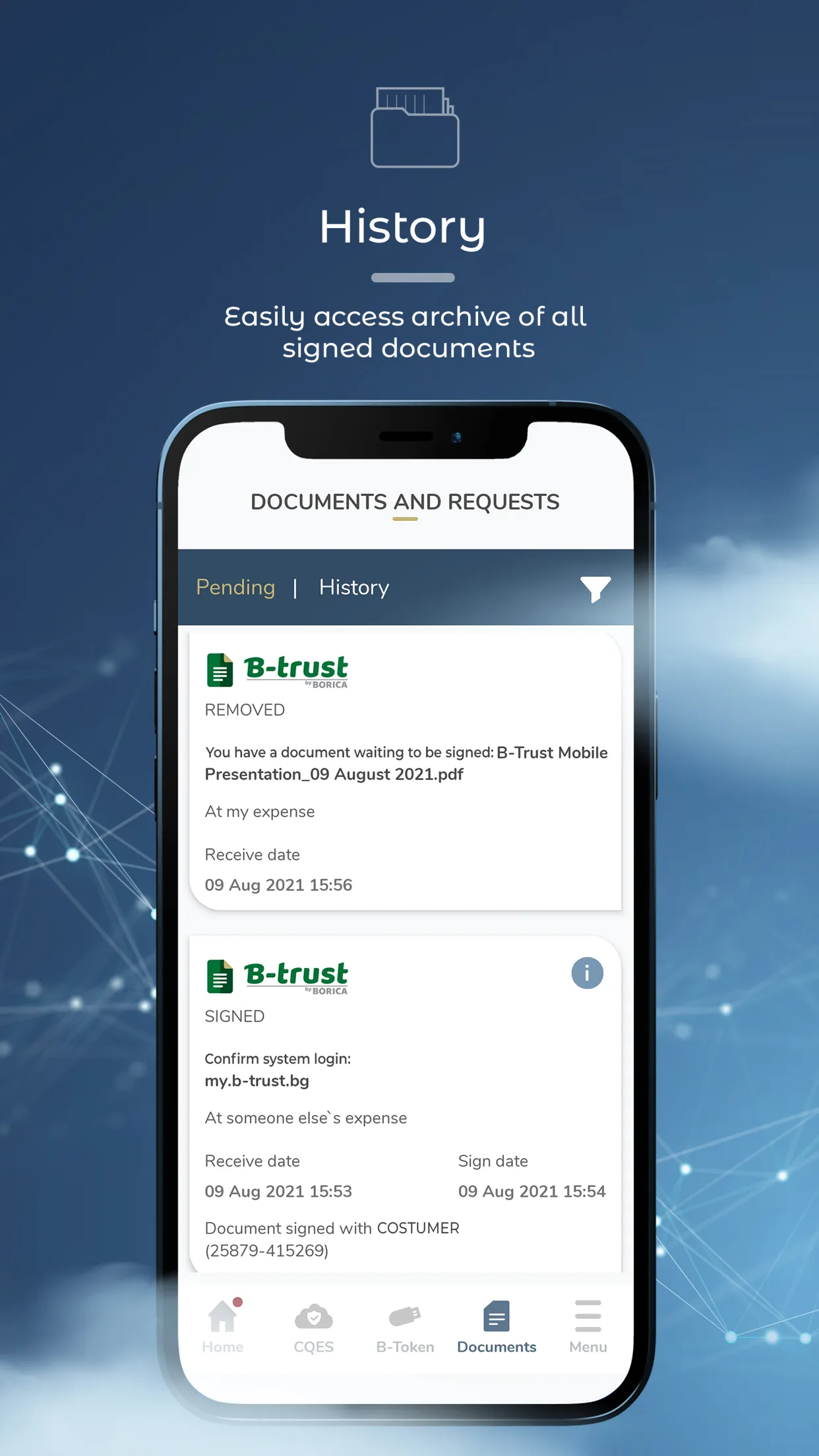 B-Trust Mobile | Indus Appstore | Screenshot