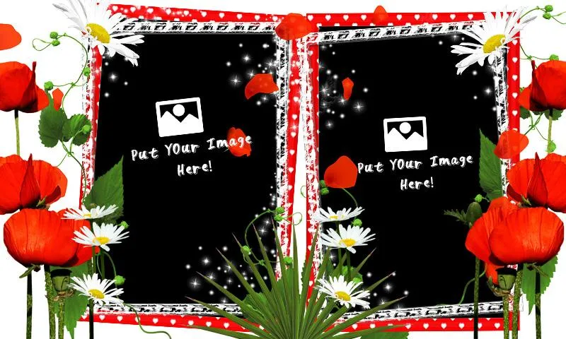 Flower Dual Photo Frames 2024 | Indus Appstore | Screenshot