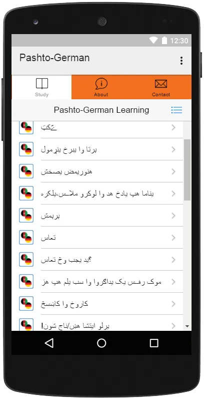 Pashto To German Learning | Indus Appstore | Screenshot