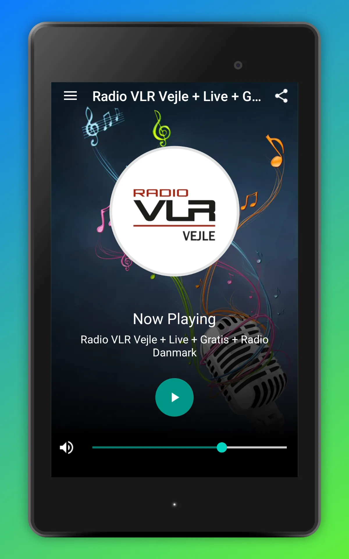 Radio VLR Vejle FM DK Online | Indus Appstore | Screenshot