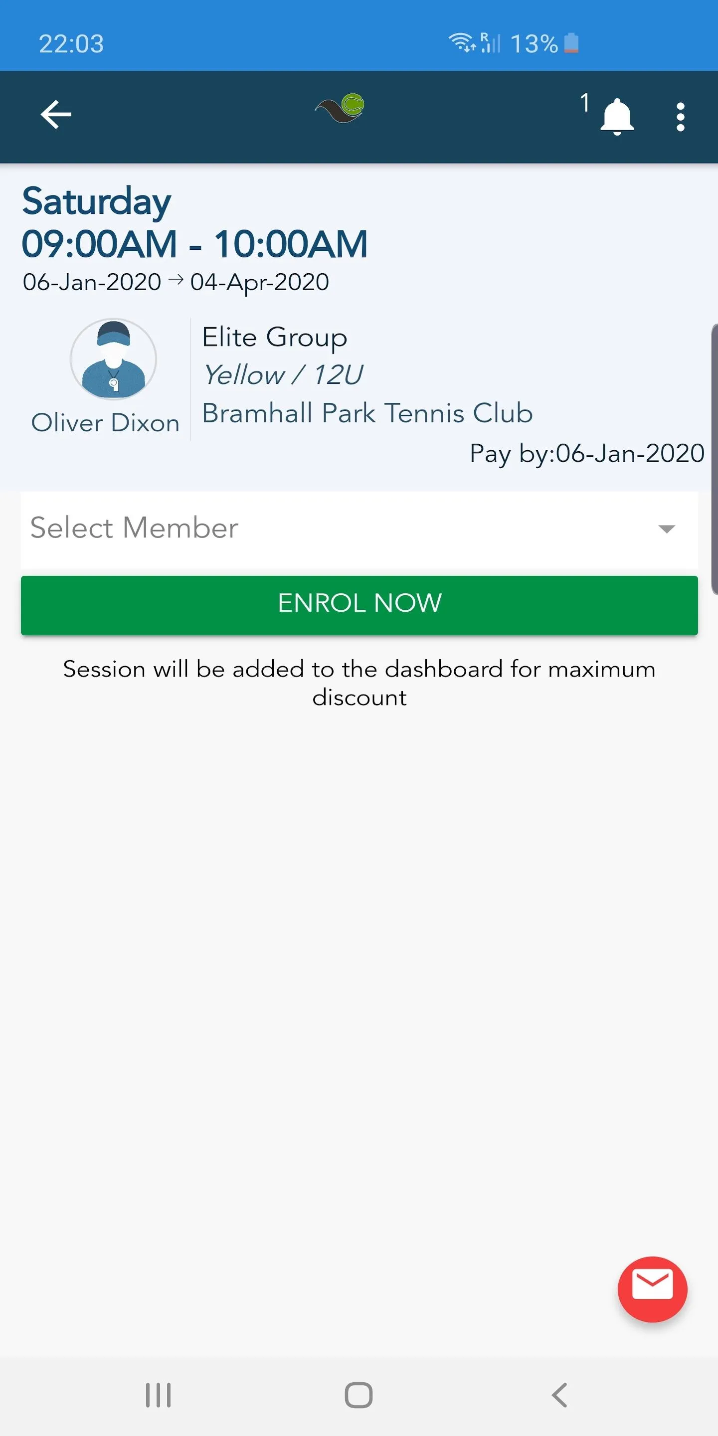 Bramhall Park Tennis Club | Indus Appstore | Screenshot