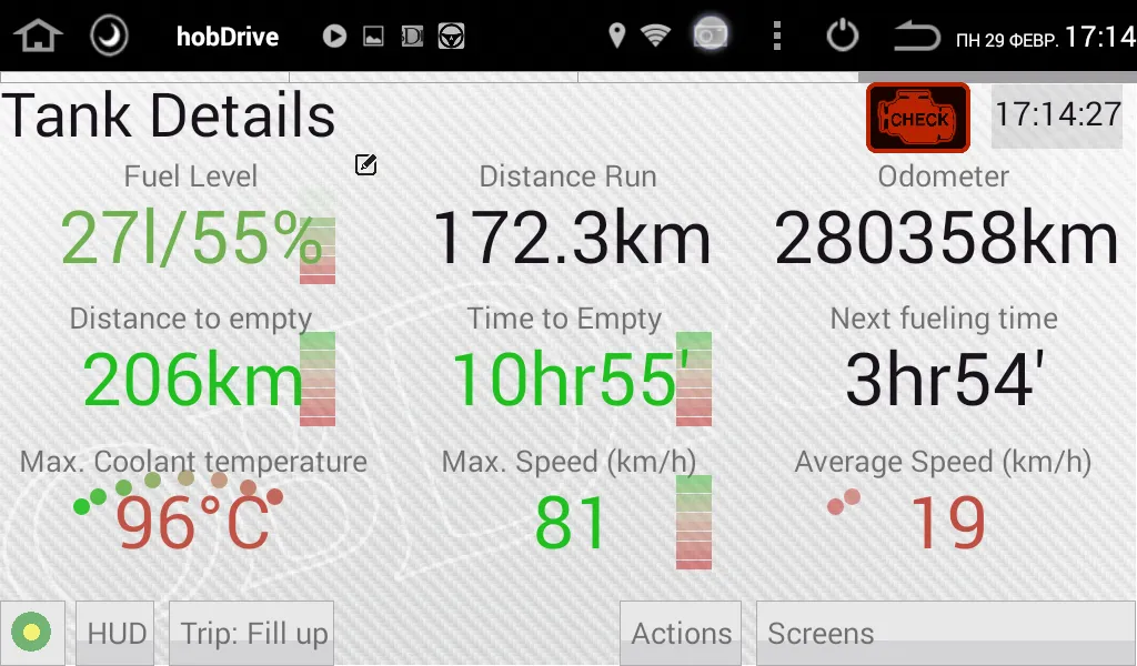 HobDrive OBD2 diag, trip | Indus Appstore | Screenshot