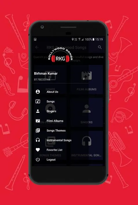 RKG Bollywood Songs/Initiative | Indus Appstore | Screenshot