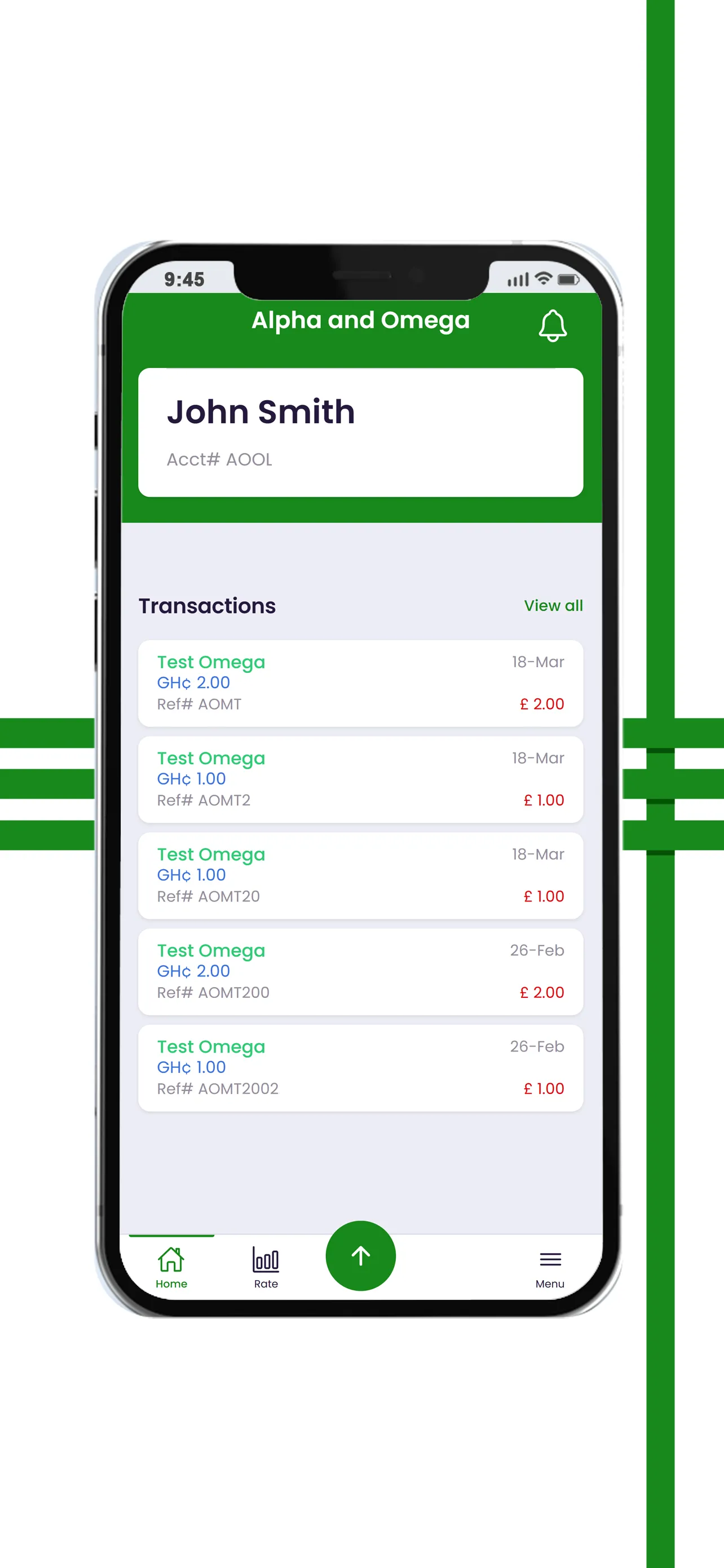 Alpha & Omega - Money Transfer | Indus Appstore | Screenshot