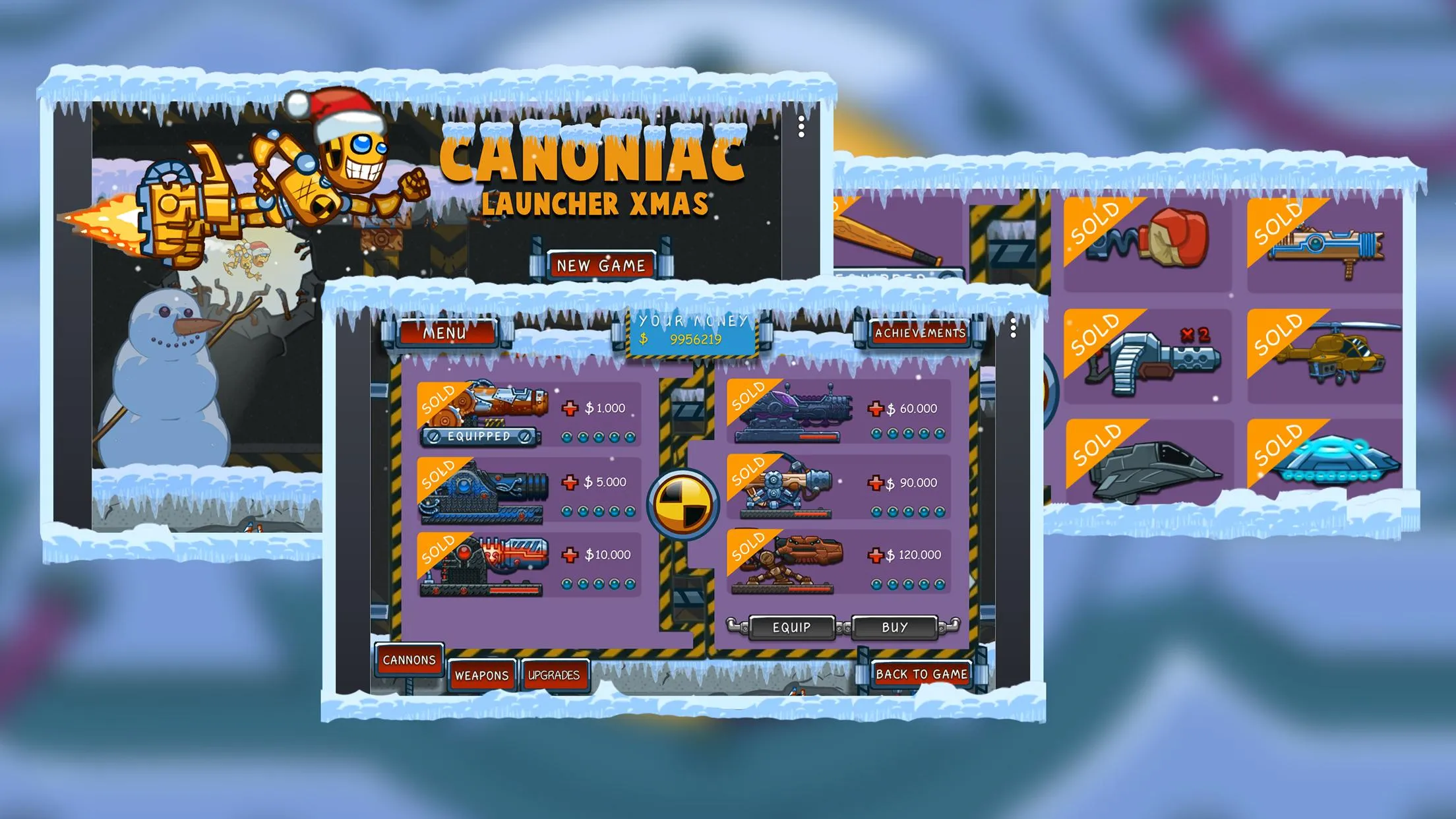 Canoniac Launcher Xmas: Arcade | Indus Appstore | Screenshot