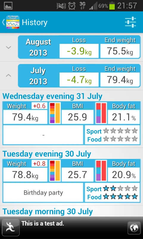 My Weight Tracker, BMI | Indus Appstore | Screenshot