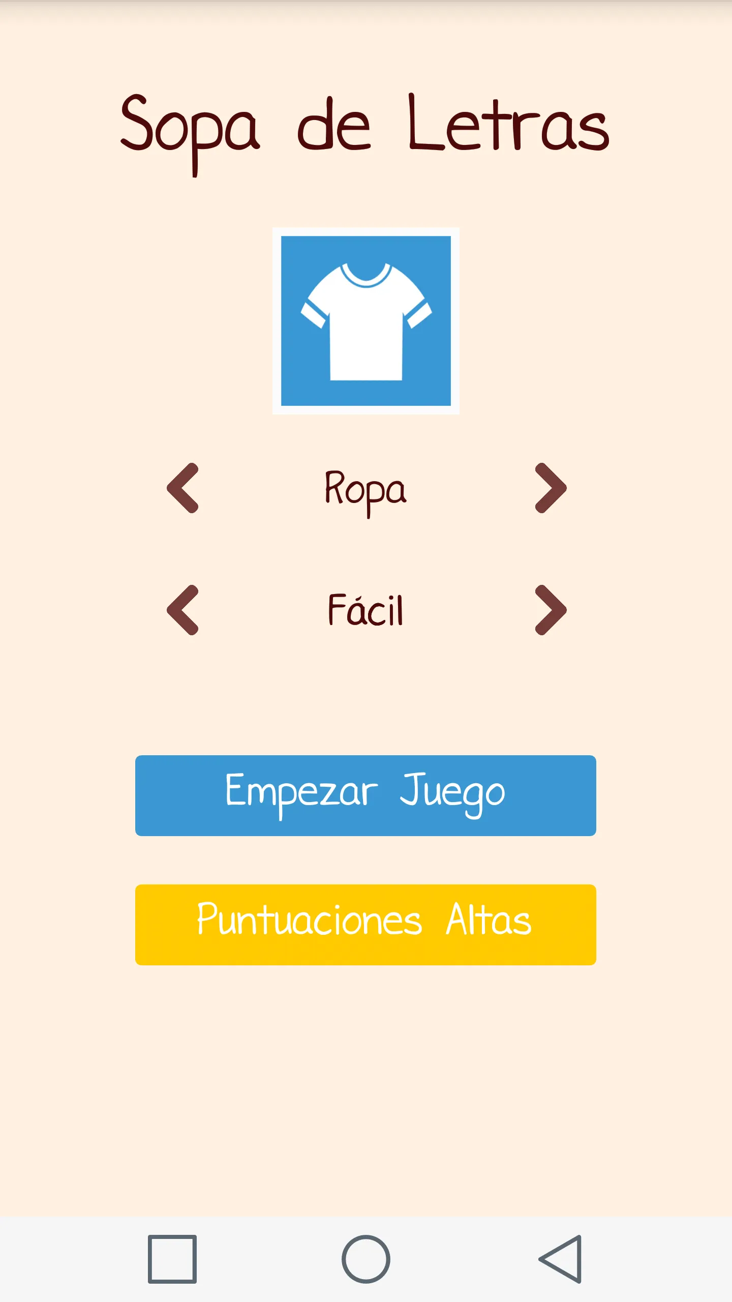 Sopa de Letras | Indus Appstore | Screenshot