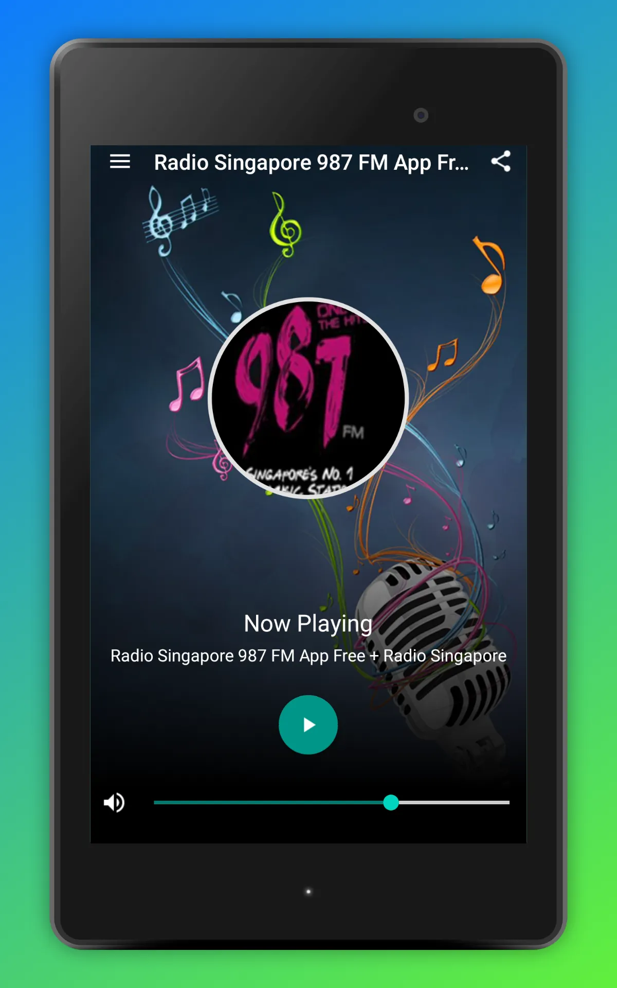 987FM Radio Singapore App SG | Indus Appstore | Screenshot