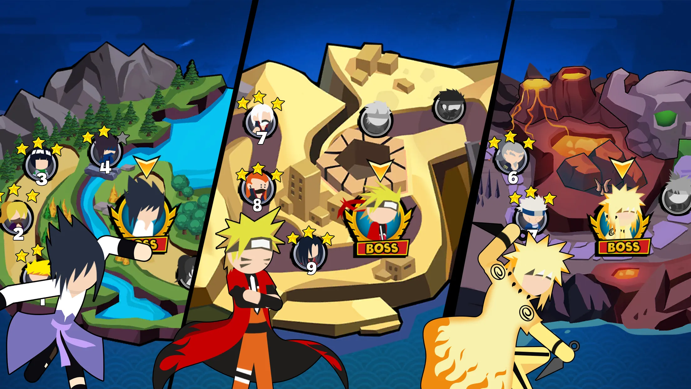 Stick Ninja - 3v3 Battle | Indus Appstore | Screenshot