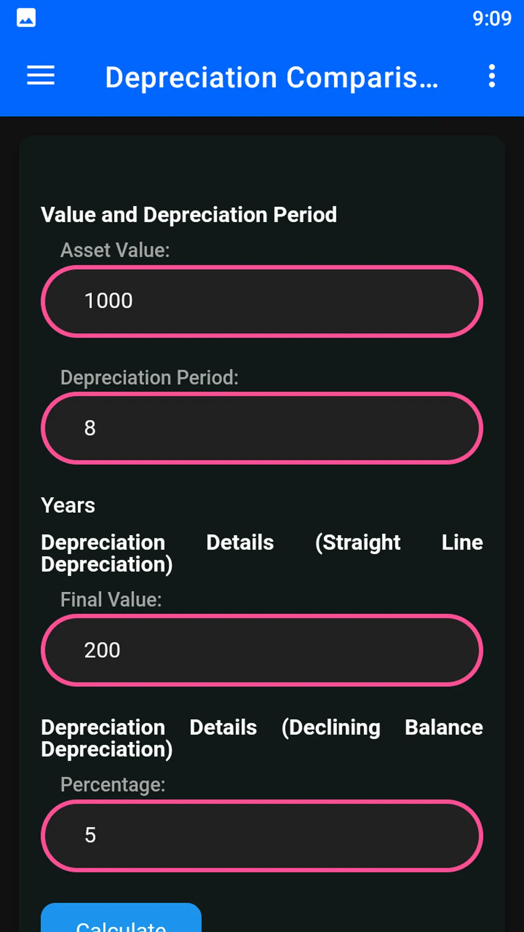 Depreciation Calculator | Indus Appstore | Screenshot