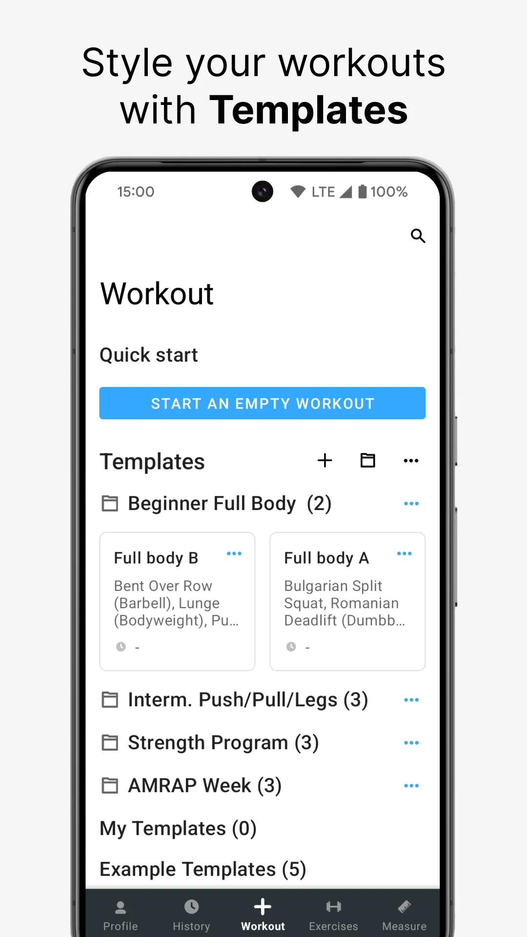 Strong Workout Tracker Gym Log | Indus Appstore | Screenshot