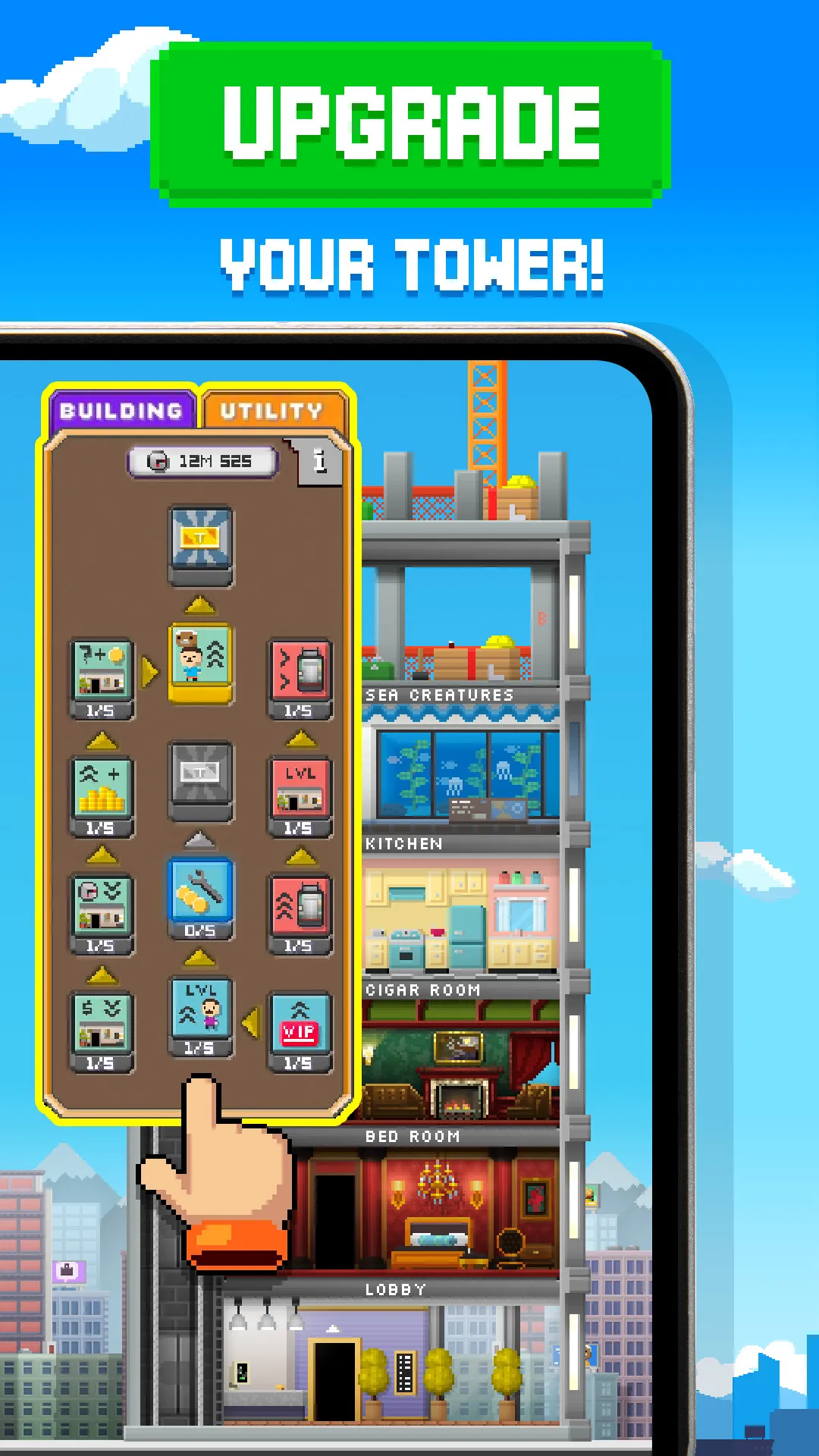 Tiny Tower: Tap Idle Evolution | Indus Appstore | Screenshot