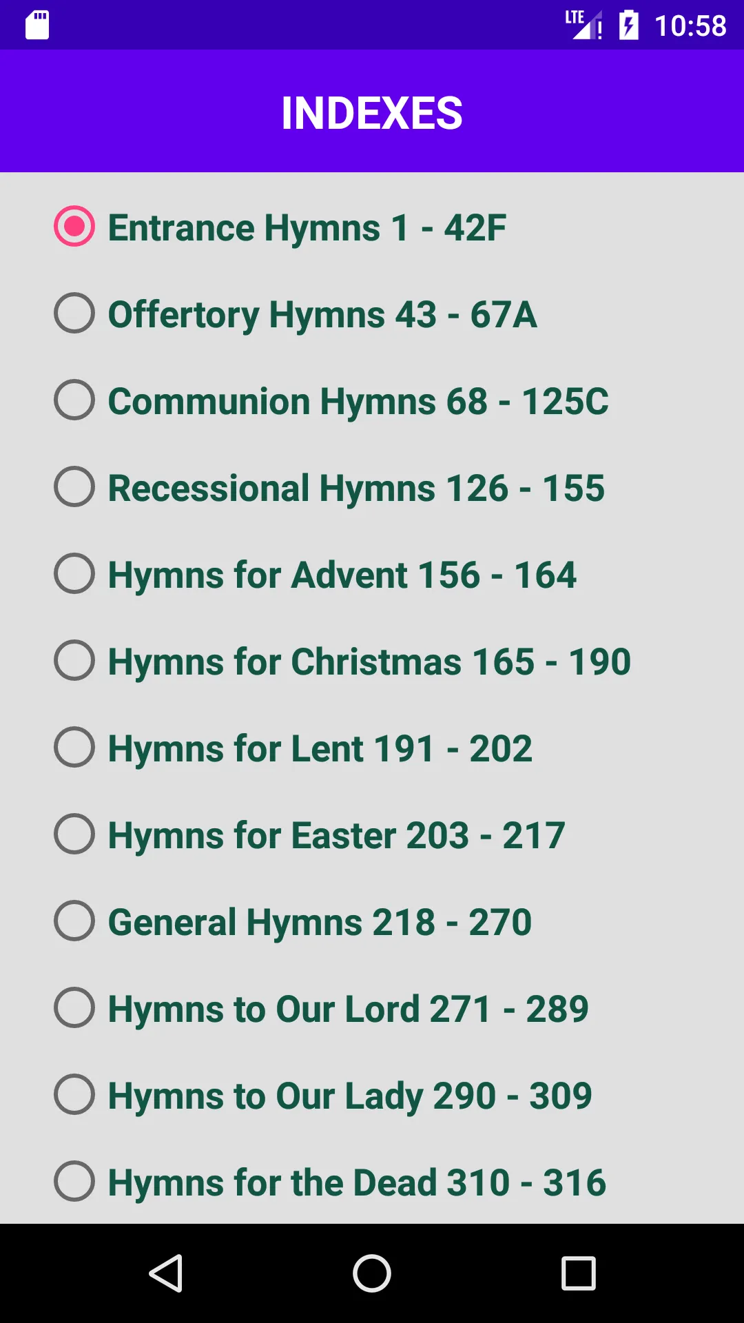 Catholic Hymn Book | Indus Appstore | Screenshot