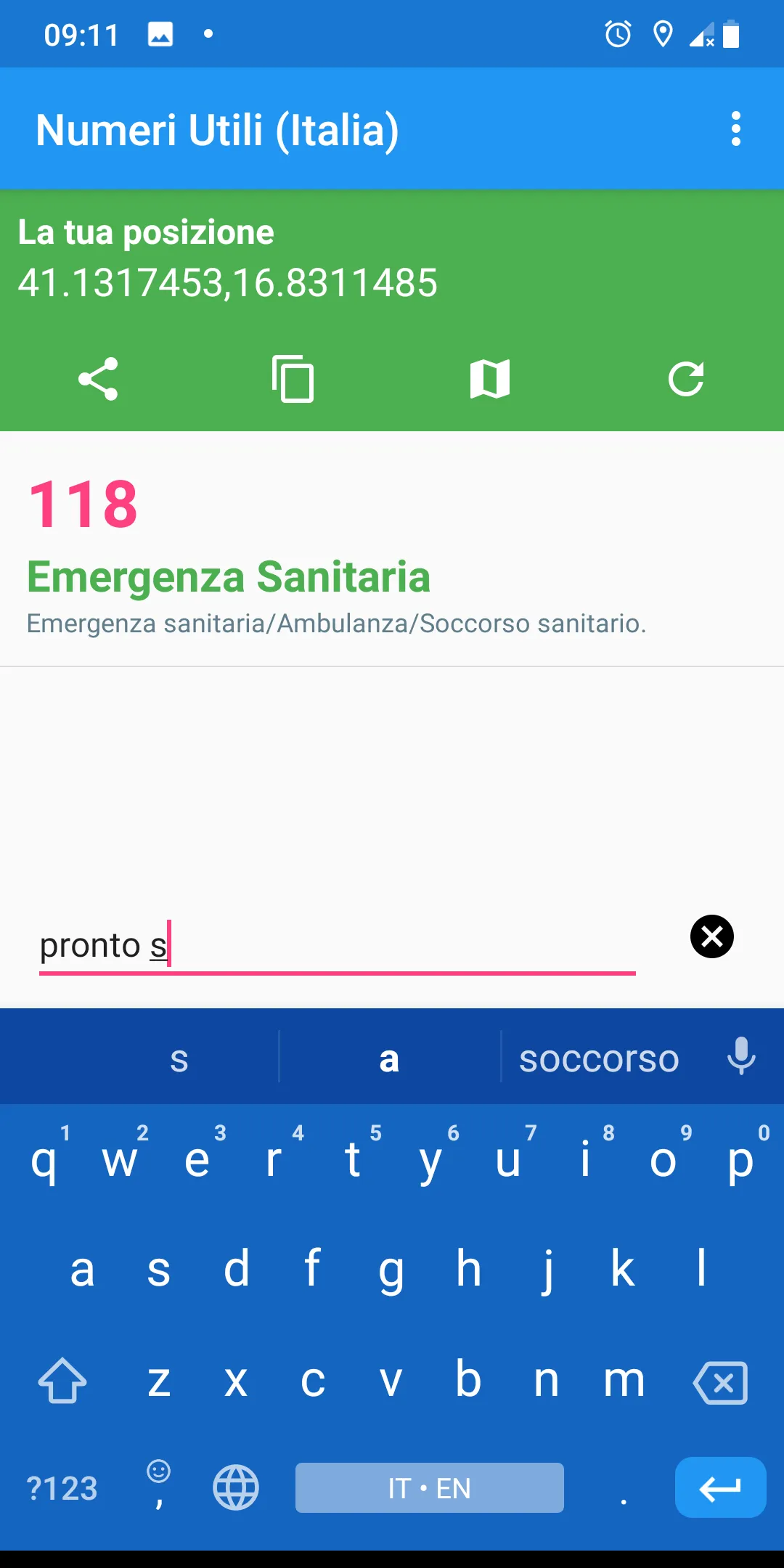 Numeri Utili (Italia) | Indus Appstore | Screenshot