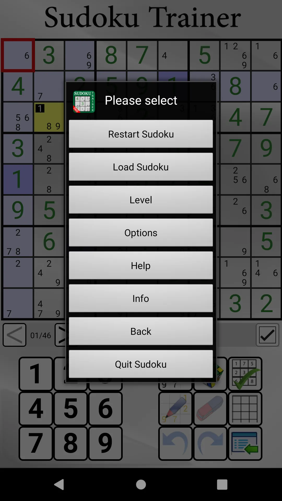 Sudoku Trainer | Indus Appstore | Screenshot