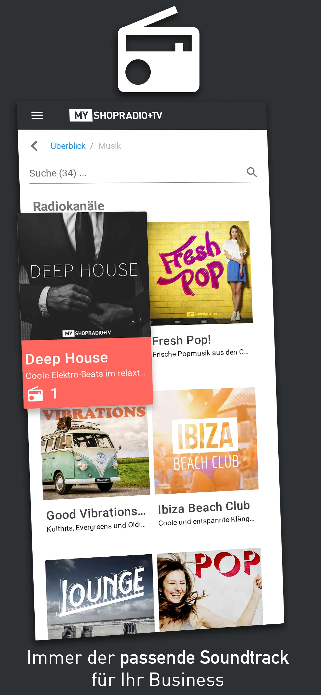 MYSHOPRADIO+TV | Indus Appstore | Screenshot