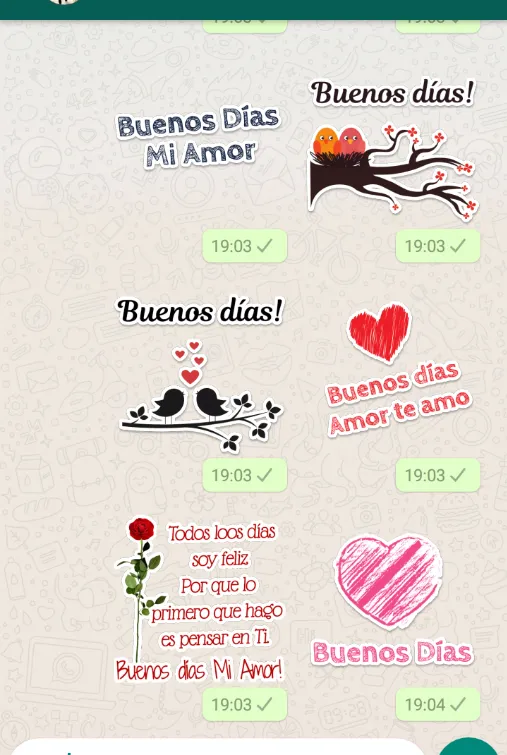 Stickers de Buenos Días | Indus Appstore | Screenshot