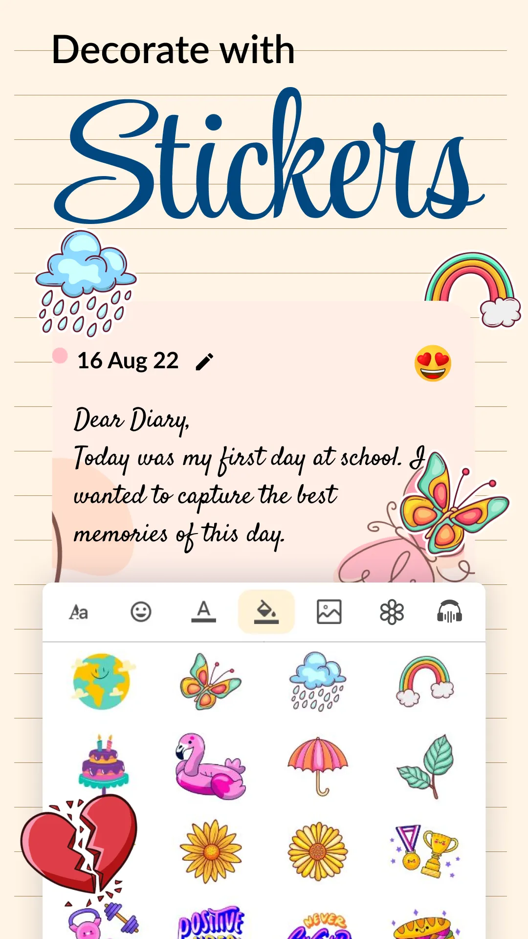 Daily Journal: Diary with lock | Indus Appstore | Screenshot