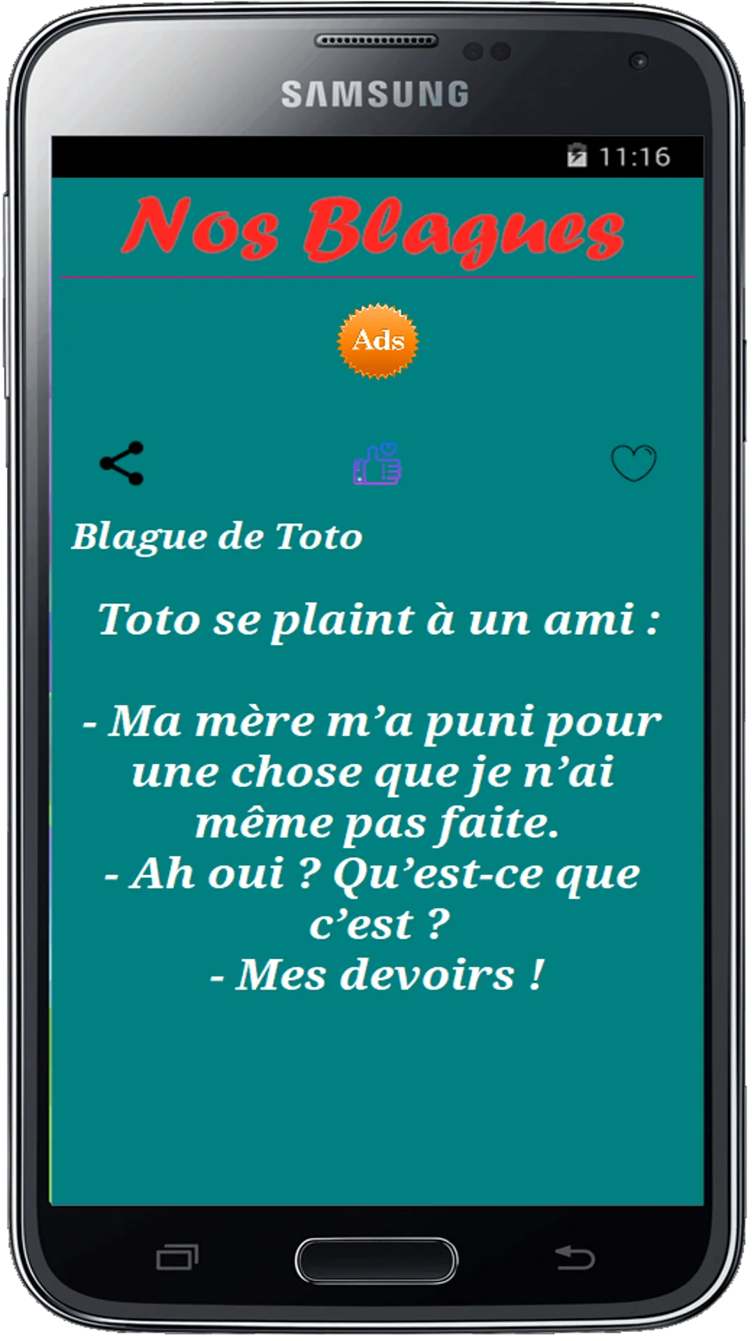 Nos Blagues | Indus Appstore | Screenshot