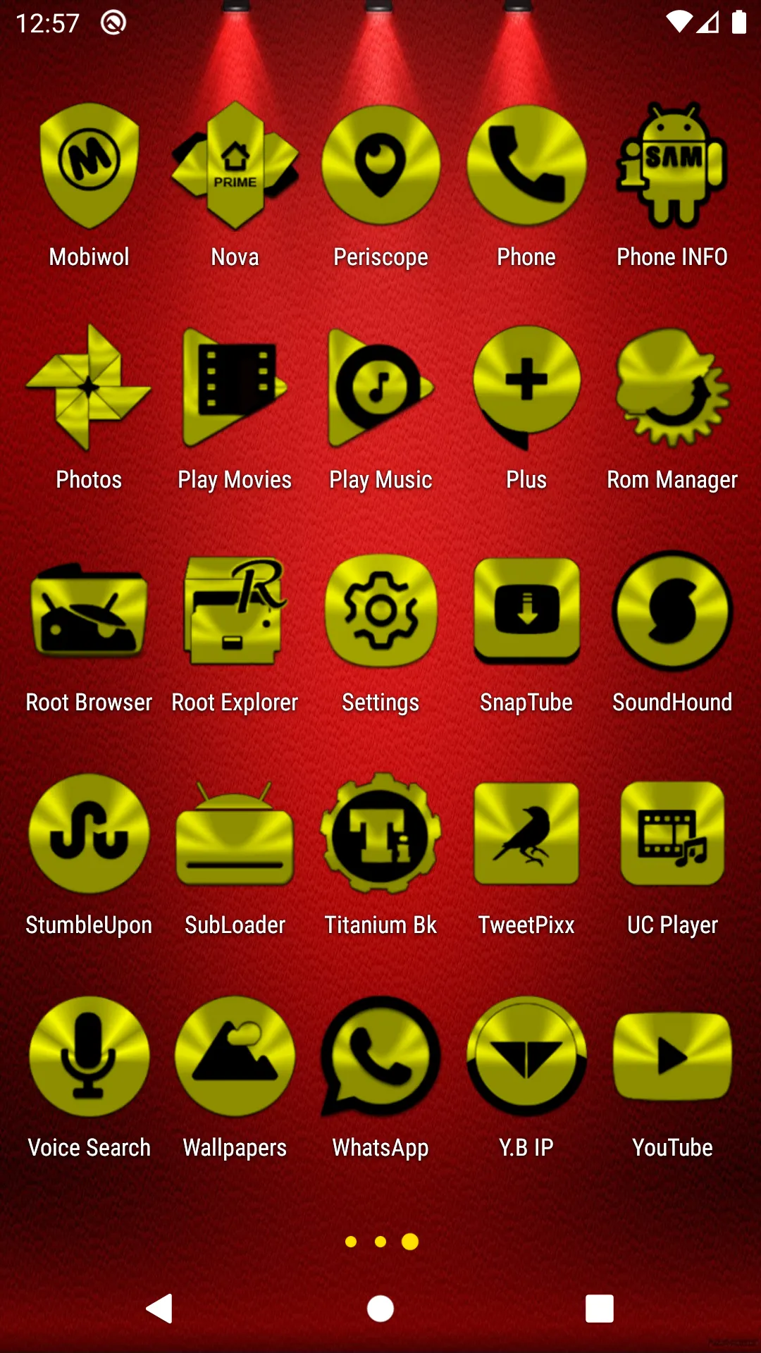 Yellow and Black Icon Pack | Indus Appstore | Screenshot