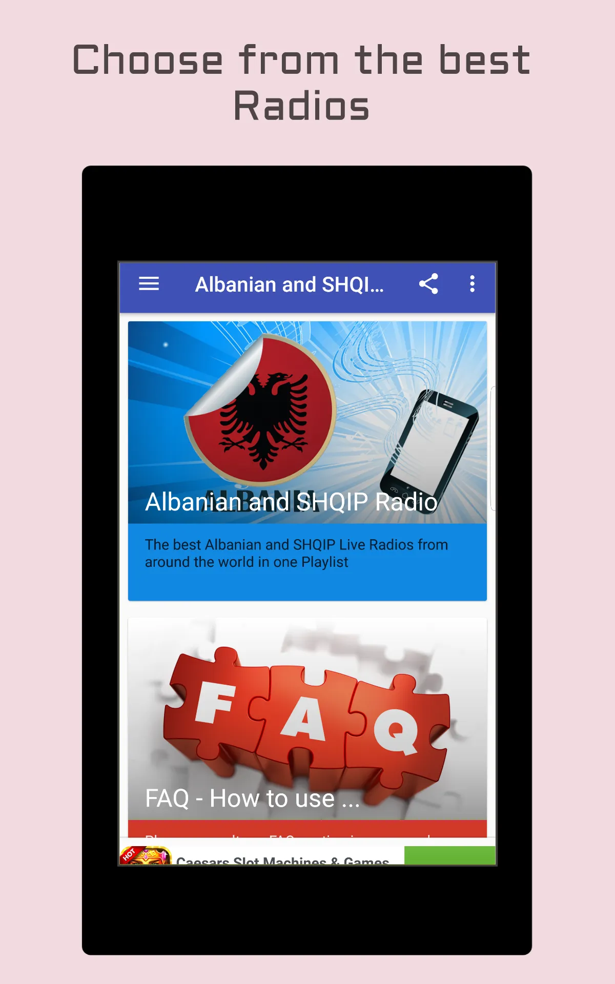 Albanian & SHQIP Music Radio | Indus Appstore | Screenshot