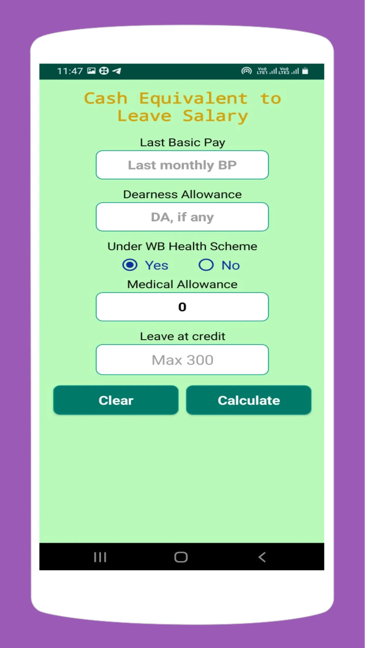 Pension Gratuity Calculator | Indus Appstore | Screenshot