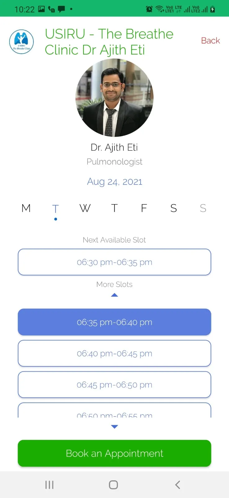 USIRU The Breathe Clinic | Indus Appstore | Screenshot