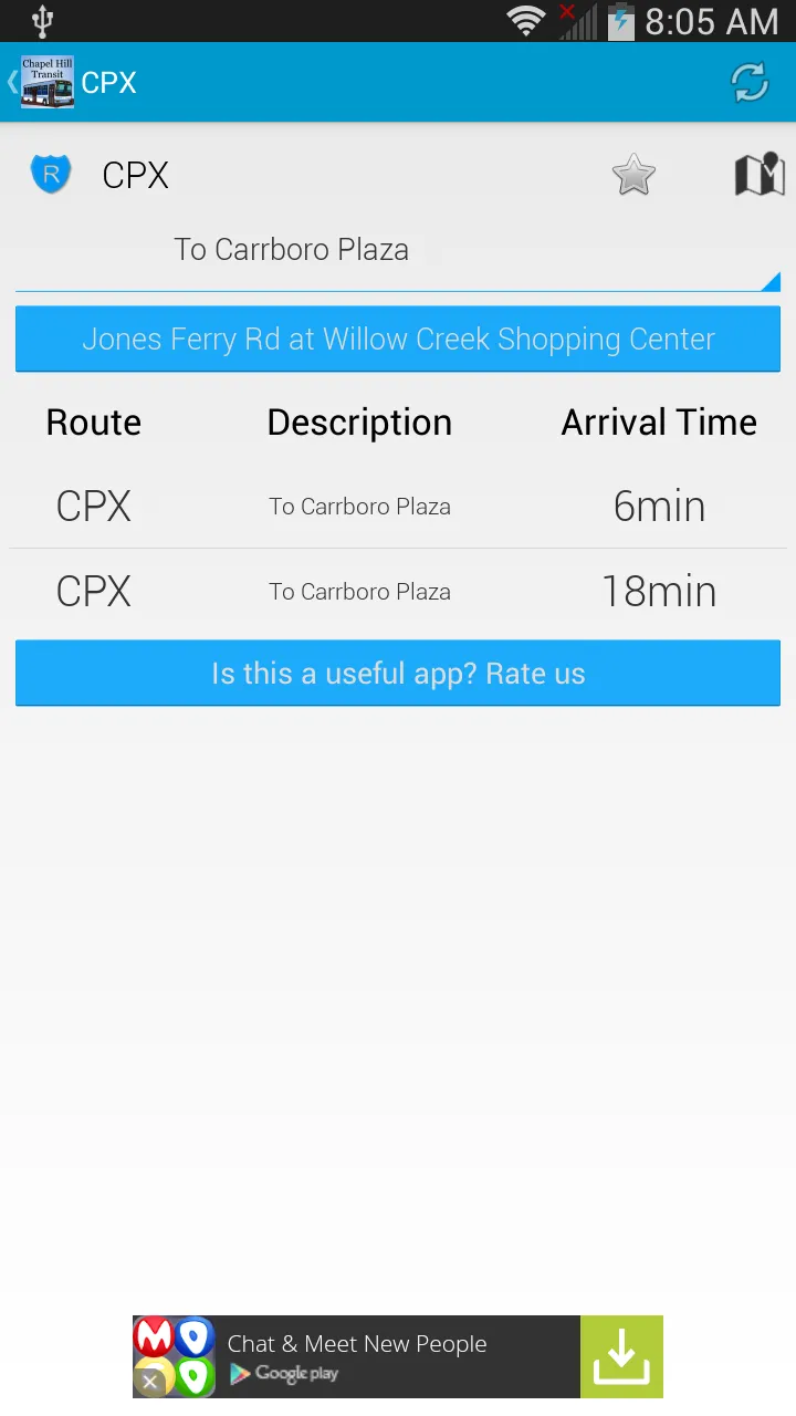 Chapel Hill Transit Live | Indus Appstore | Screenshot