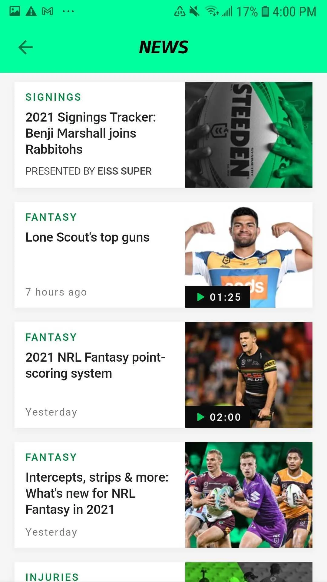 NRL Fantasy | Indus Appstore | Screenshot