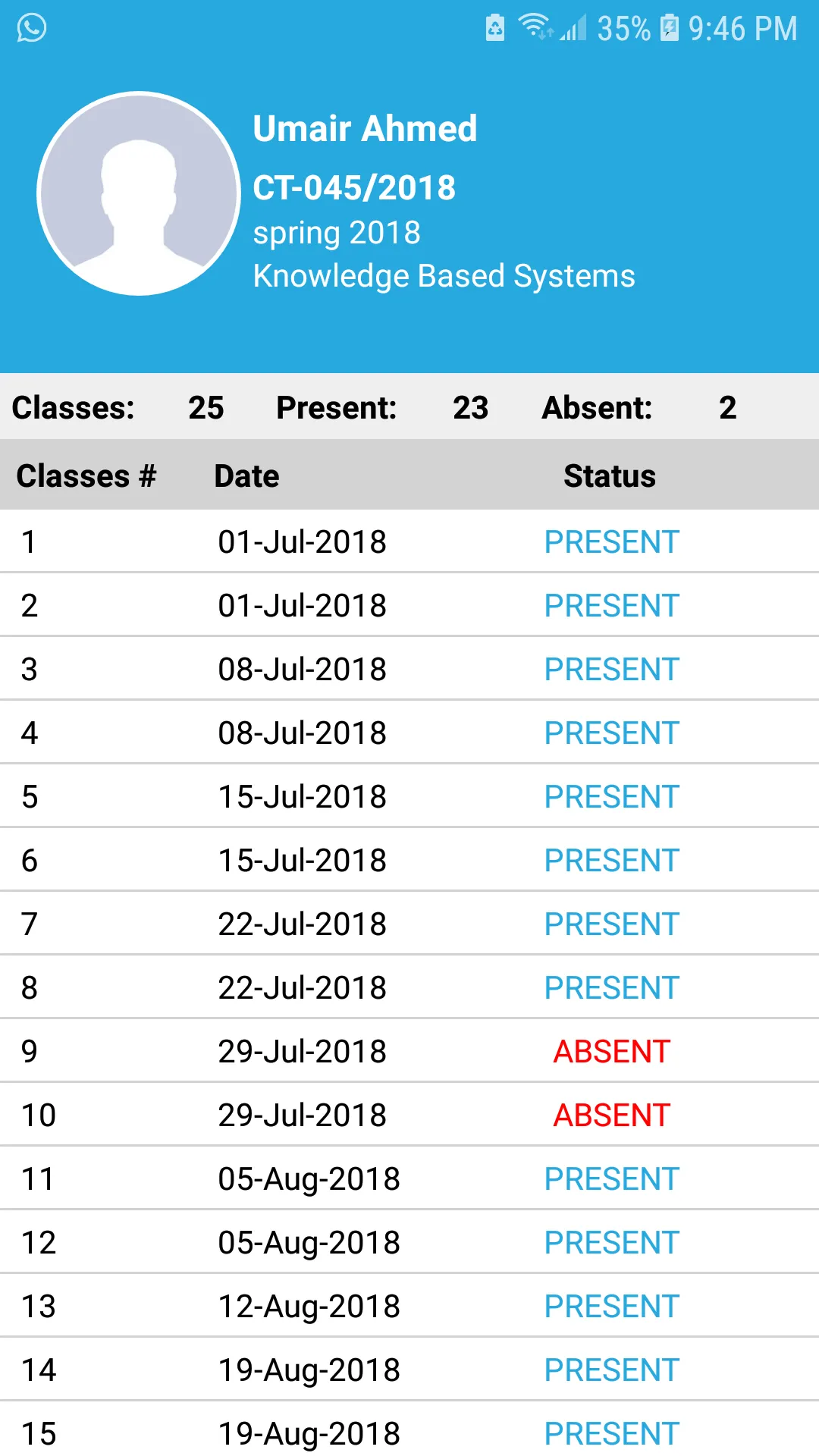 NED Attendance Manager | Indus Appstore | Screenshot