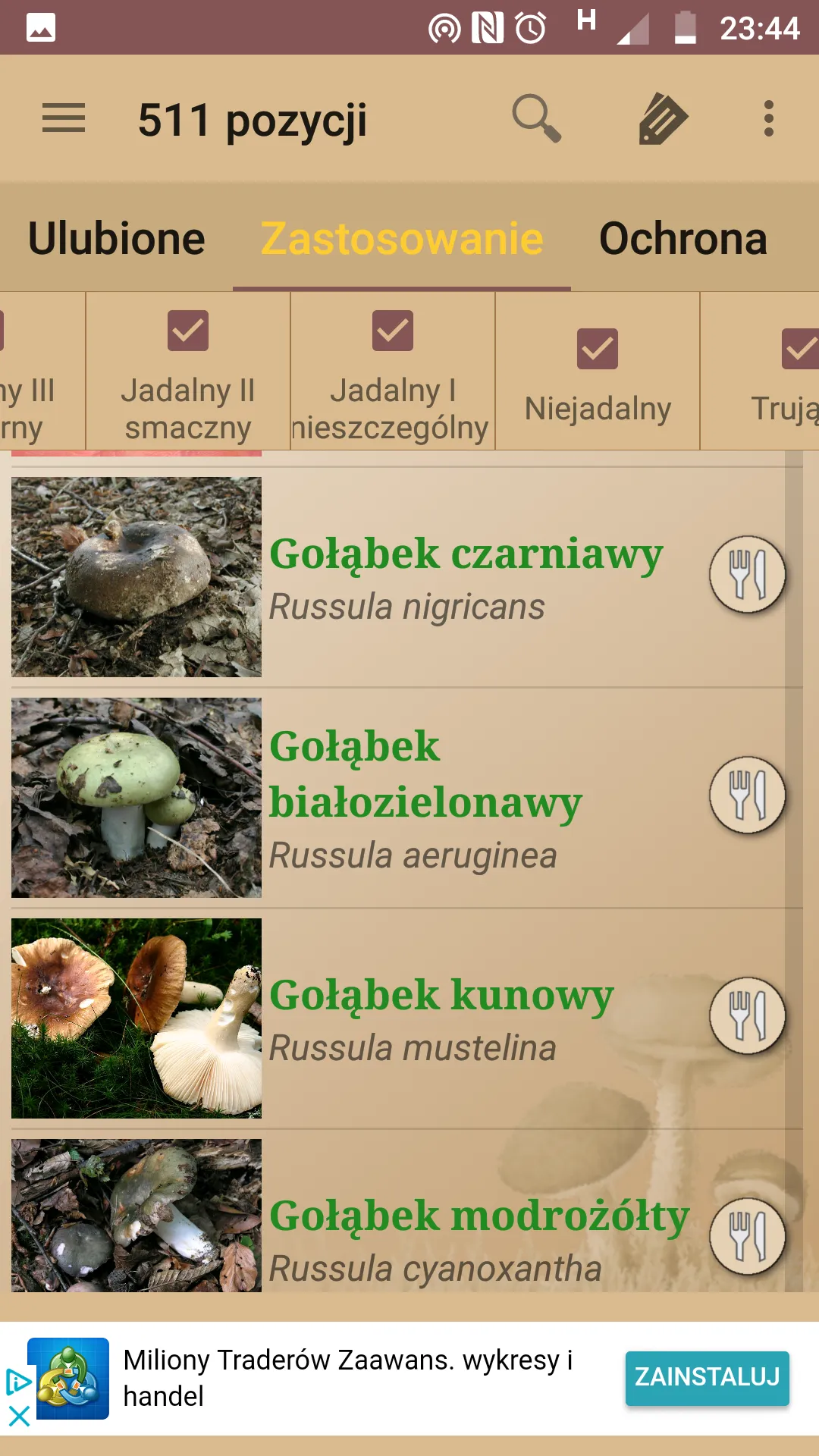 Atlas grzybów | Indus Appstore | Screenshot