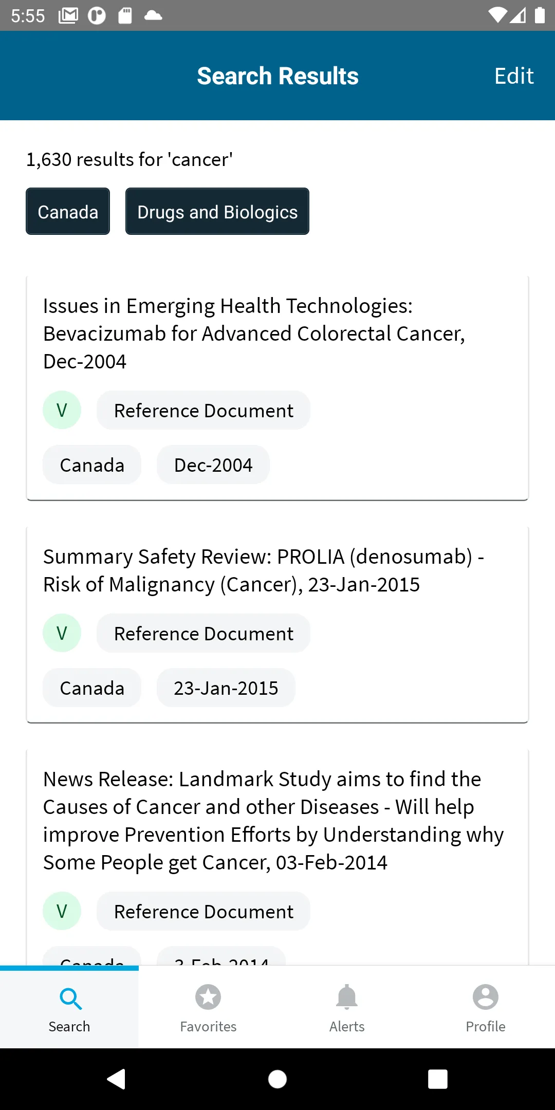 Cortellis Regulatory Alerts | Indus Appstore | Screenshot