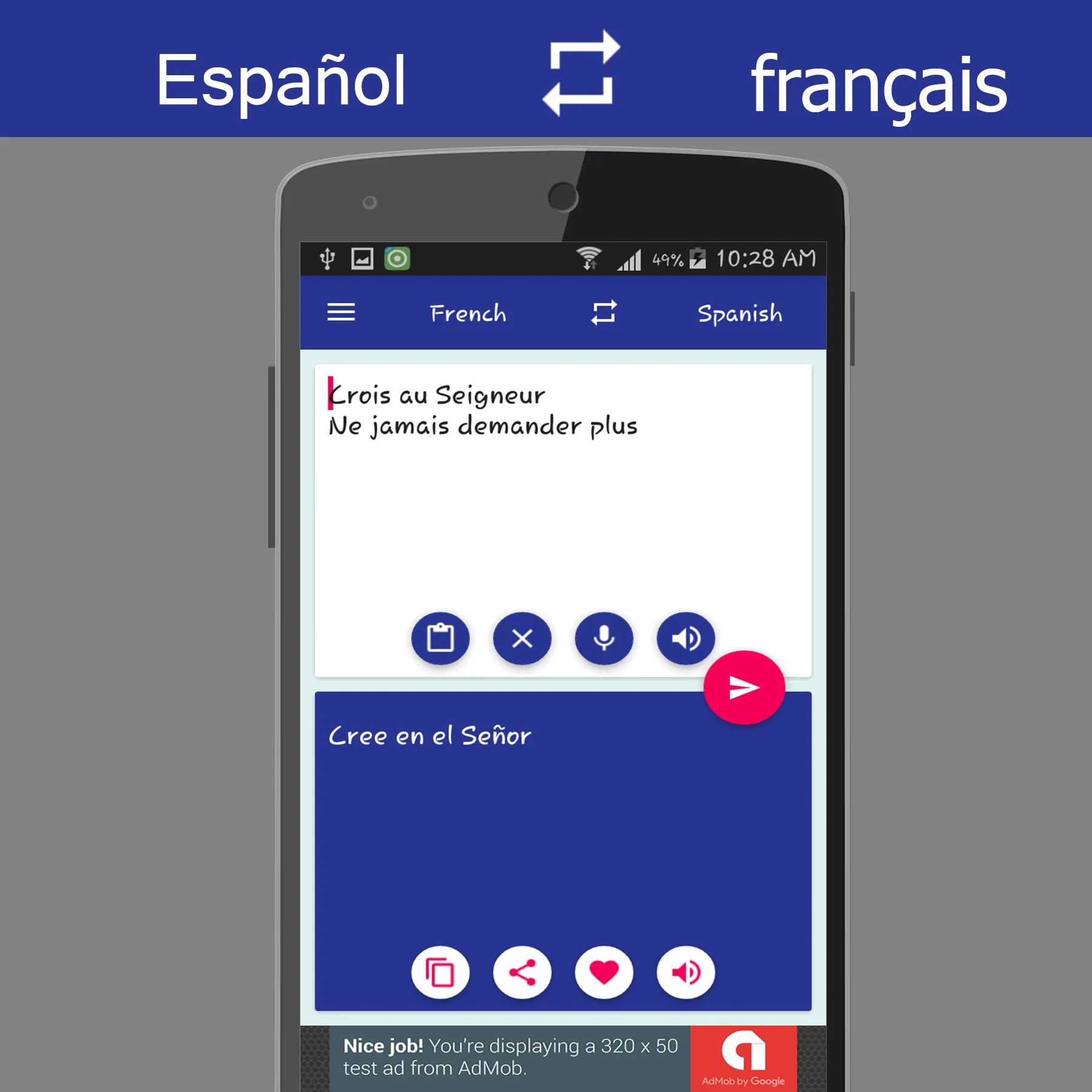 Spanish French Translator | Indus Appstore | Screenshot