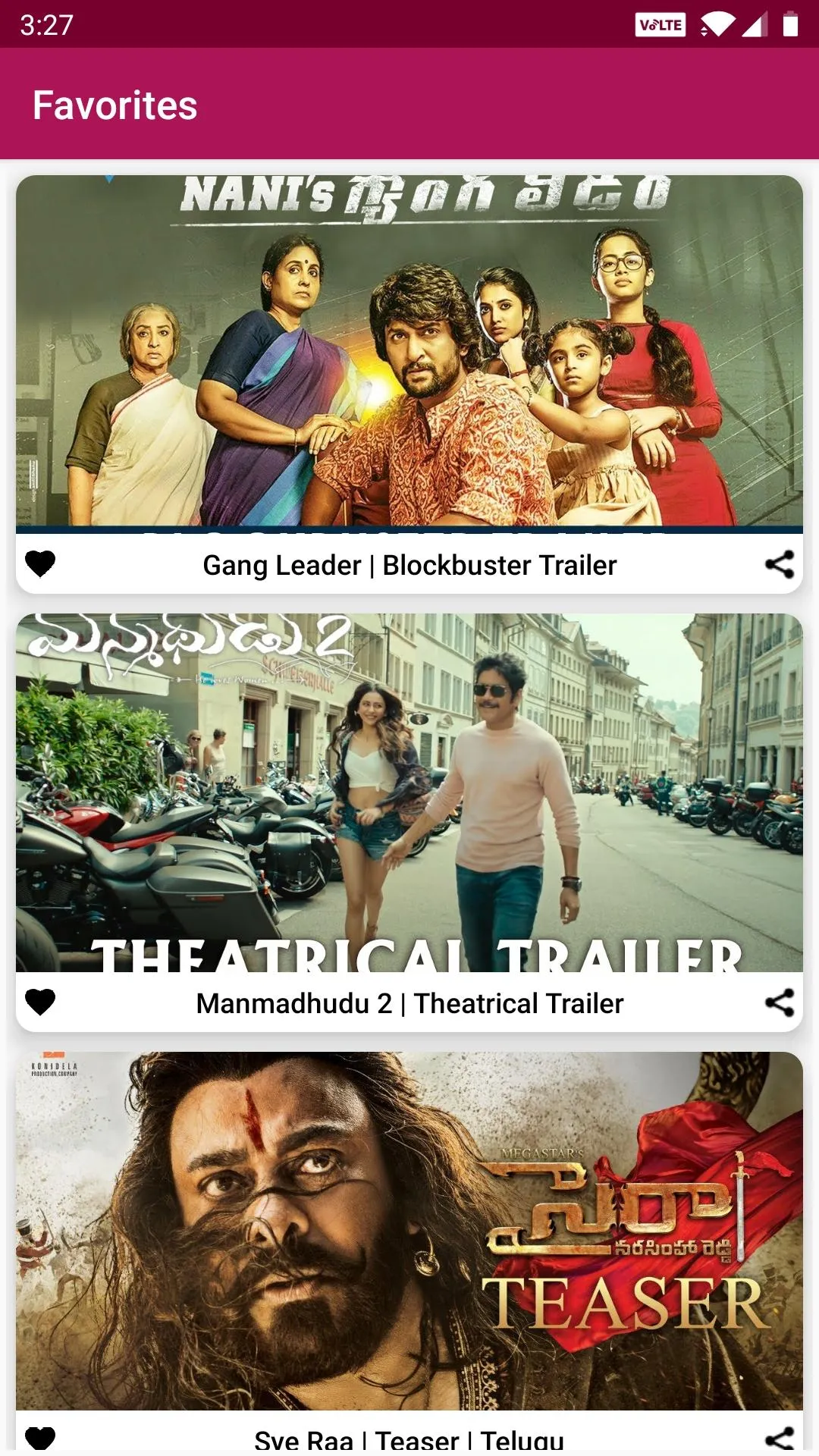 Telugu Movie Trailers | Indus Appstore | Screenshot