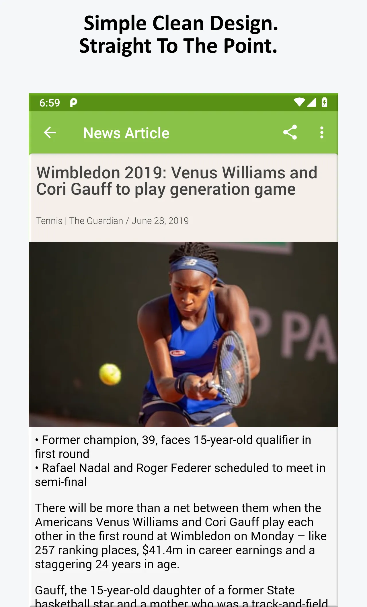 Tennis News | Indus Appstore | Screenshot