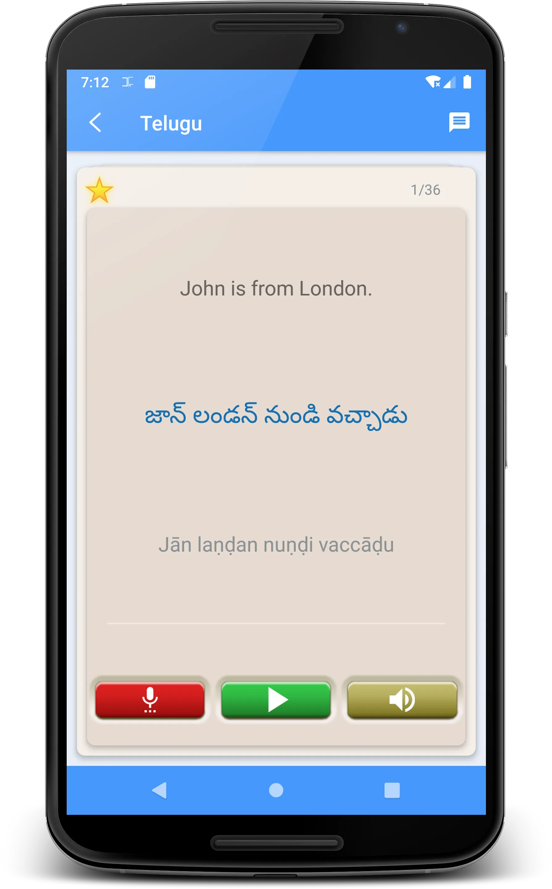 Learn Telugu | Telugu Translat | Indus Appstore | Screenshot