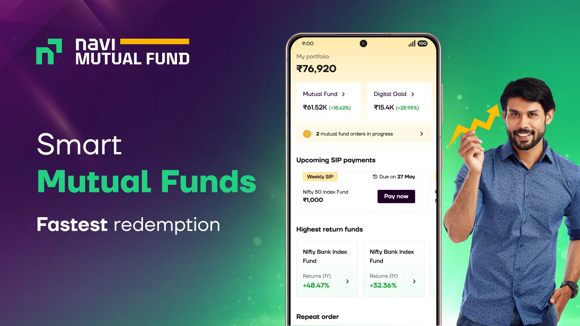 Navi: UPI, Investments & Loans | Indus Appstore | Screenshot