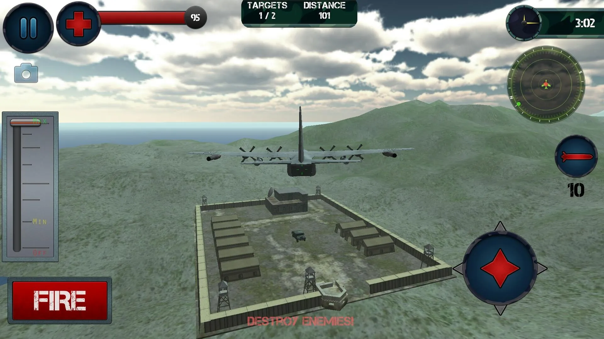 Airplane Gunship Simulator 3D | Indus Appstore | Screenshot