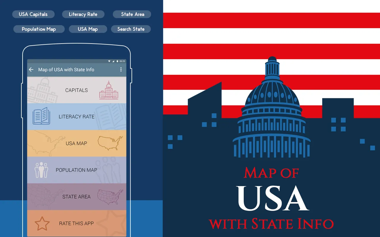 Map of USA | Indus Appstore | Screenshot