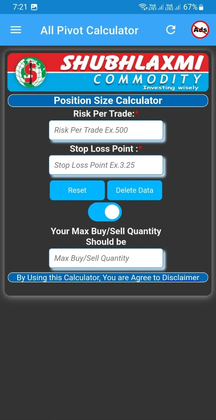 Stop Loss & Target Calculator | Indus Appstore | Screenshot