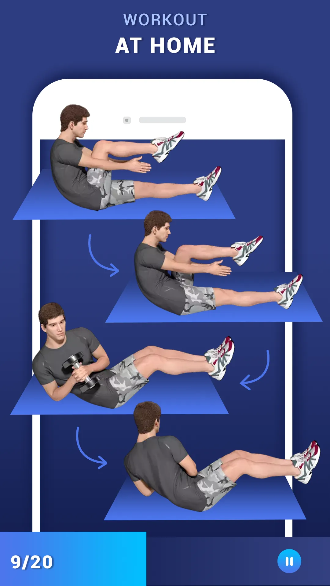 Lose Belly Fat Workout for Men | Indus Appstore | Screenshot