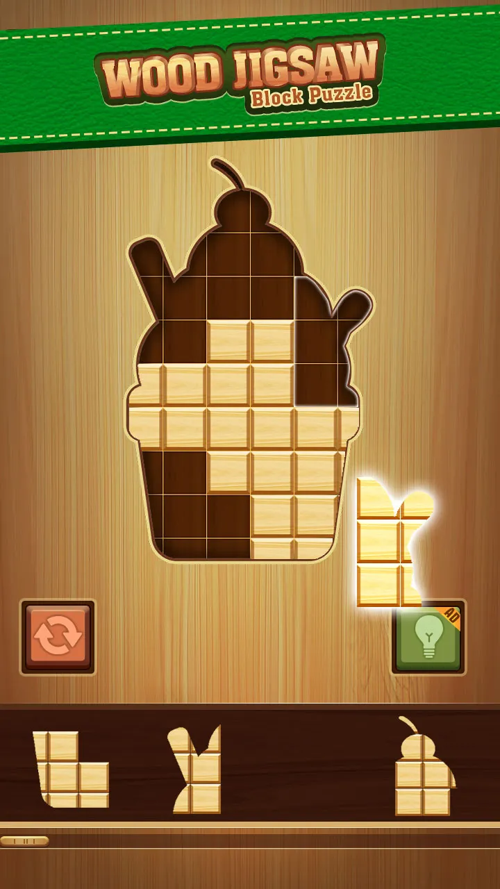 Wood Jigsaw Block Puzzle | Indus Appstore | Screenshot